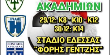 ΤΟΥΡΝΟΥΑ ΕΔΕΣΣΑΪΚΟΥ- για αναπτυξιακές ηλικίες
