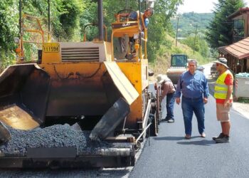 Oλοκληρώθηκαν οι εργασίες αποκατάστασης του οδοστρώματος, εντός του οικισμού Αρχαγγέλου