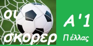Πίνακας σκόρερ Α’1 πέλλας